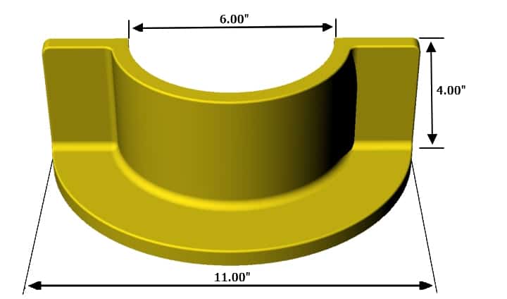 Intrepid Grating Collars: GPC-6 Dimensions